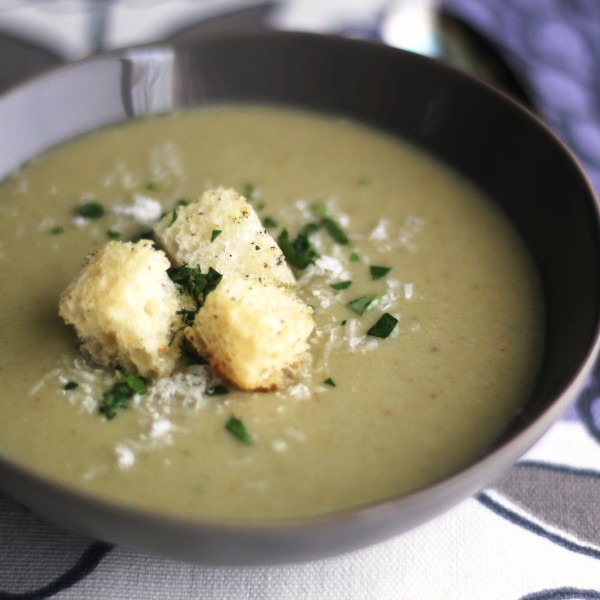 Roasted Eggplant And Garlic Soup